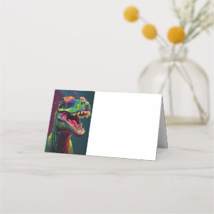 Funny Dino-mappad platskort Placeringskort