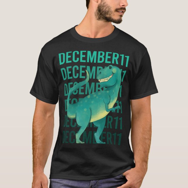 Funny Dinosaur - 11 december 11 T Shirt (Framsida)