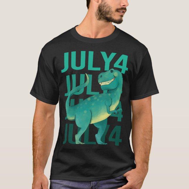 Funny Dinosaur - 4 juli 04 T Shirt (Framsida)