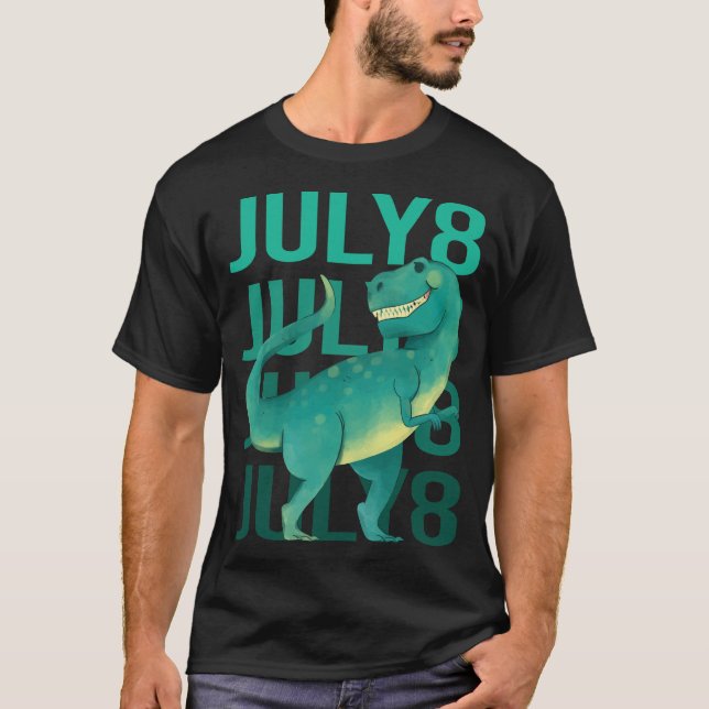 Funny Dinosaur - 8 juli 08 T Shirt (Framsida)