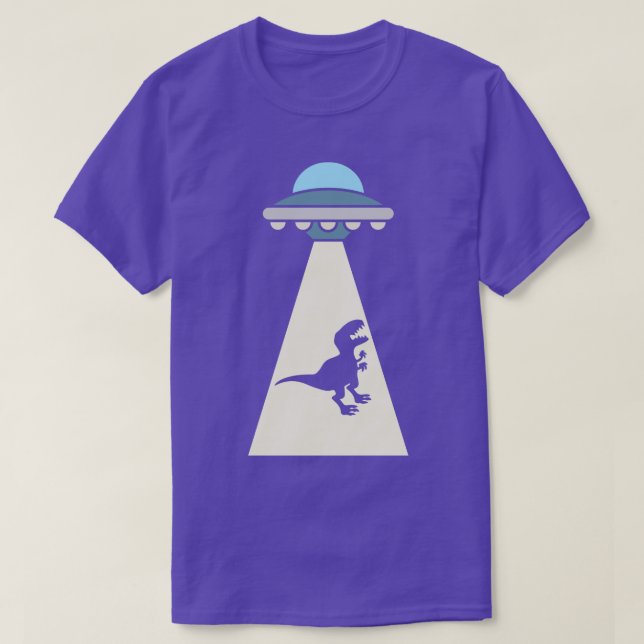 Funny Dinosaur Abduction T Shirt (Design framsida)