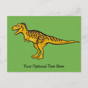 Funny Dinosaur-anpassningsbar och vykort för färg
