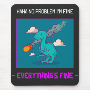 Funny Dinosaur Asteroid Allting Bra Musmatta