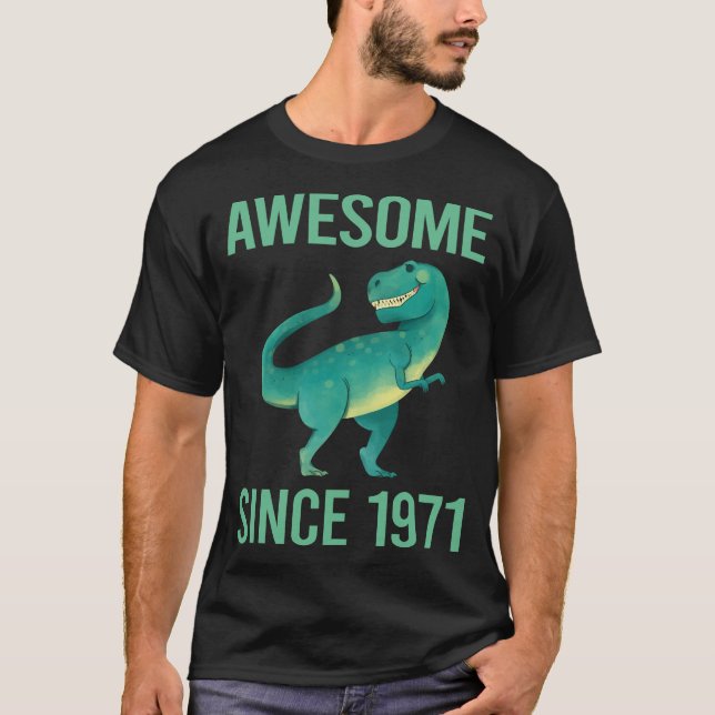 Funny Dinosaur - Fantastisk sedan 1971 T Shirt (Framsida)