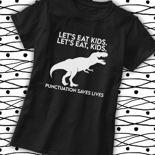 Funny Dinosaur Grammar Lesson T Shirt
