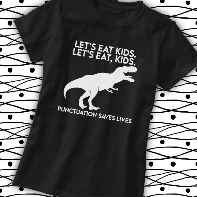 Funny Dinosaur Grammar Lesson T Shirt (Skapare uppladdad)