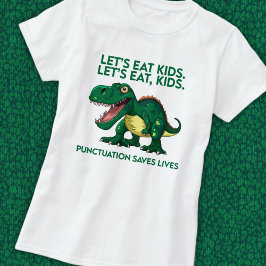 Funny Dinosaur Grammar Lesson T Shirt