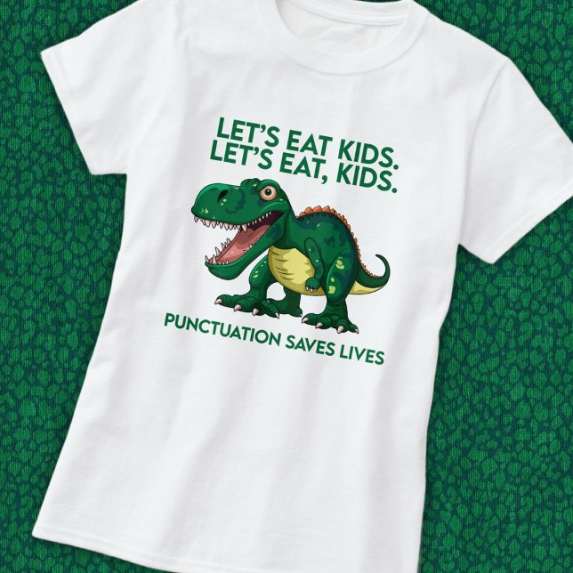Funny Dinosaur Grammar Lesson T Shirt (Skapare uppladdad)