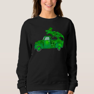 Funny Dinosaur Lastbil St patrick's day Boys Manar T Shirt