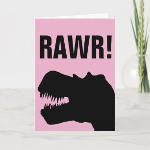 FUNNY DINOSAUR MORS DAG CARDS KORT