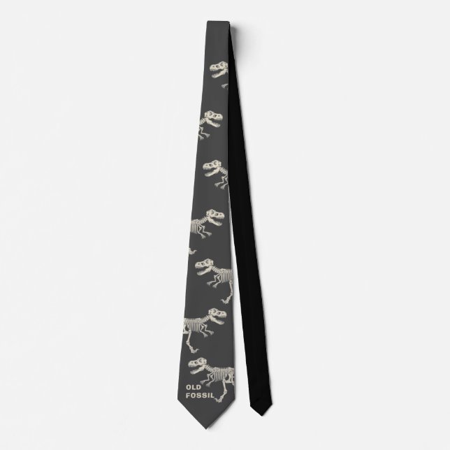 Funny Dinosaur Old Fossil Neck Tie Slips (Framsida)