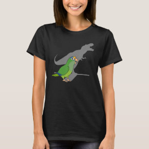 Funny DInosaur Parrot, Birb meme, Peach Fronted Co T Shirt
