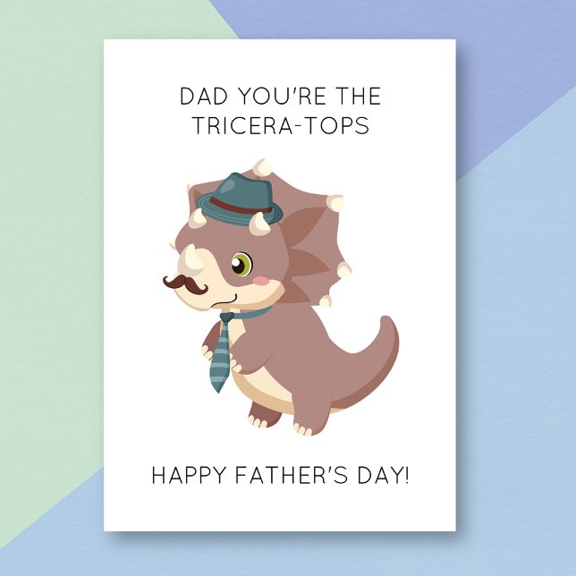 Funny Dinosaur Pun Fars dag Card Kort (Skapare uppladdad)