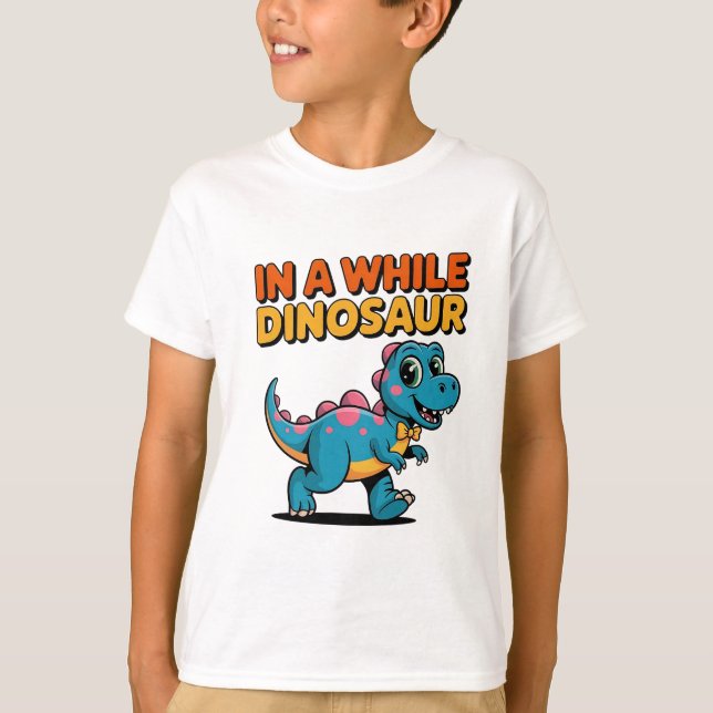 Funny Dinosaur som säger Cute Dino Pun Jurassic Äl T Shirt (Framsida)
