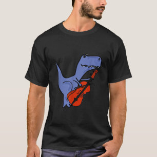 Funny Dinosaur Spelar Cello T Shirt