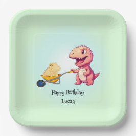 Funny dinosaur straw Cart Birthday boys party