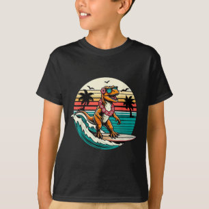 Funny Dinosaur Surfing Trex från Surfing Trex från T Shirt