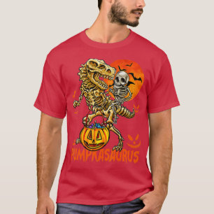 Funny Dinosaur T rex Mummy Pumpkin Halloween för K Shirt