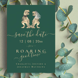 Funny Dinosaur Thworthy Bröllop Spara Datumet