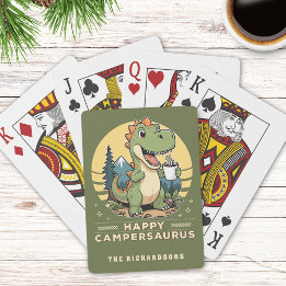 Funny Dinosaur utomhus Camping Anpassningsbar Fami Casinokort