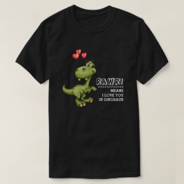 Funny Dinosaur Valentines Day Gift T-Shirts