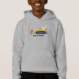Funny dinosaurir traktorpojke Back to school Birth T Shirt