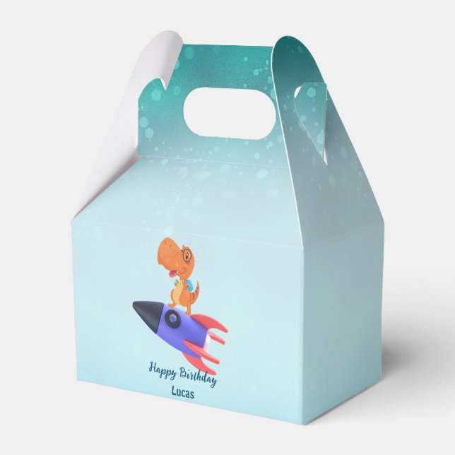 Funny dinosauriraketer tillbaka 2 Skolans Födelsed Presentaskar (Framsidan Sidan)