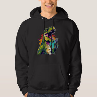Funny Dinosaurs Songster for Musican and Songwrite Hoodie