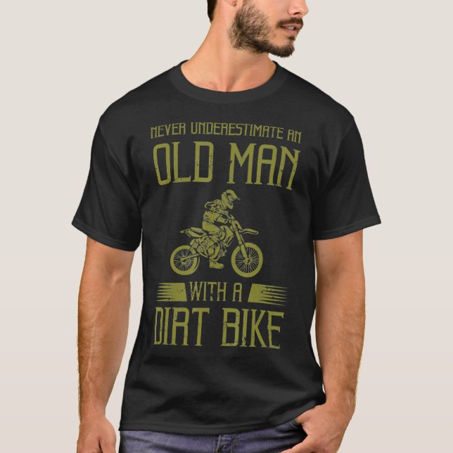 Funny Dirt Bike Gift för Motocross Älskare Far T Shirt (Framsida)