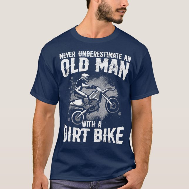 Funny Dirt Bike Gift för Motocross Älskare Far T Shirt (Framsida)
