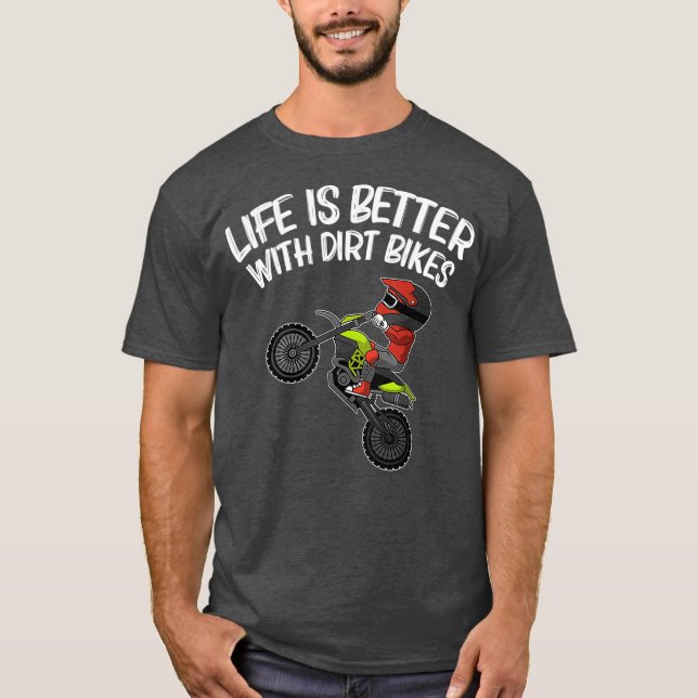 Funny Dirt Bike Gift Manar Women Motocross Rider T Shirt (Framsida)