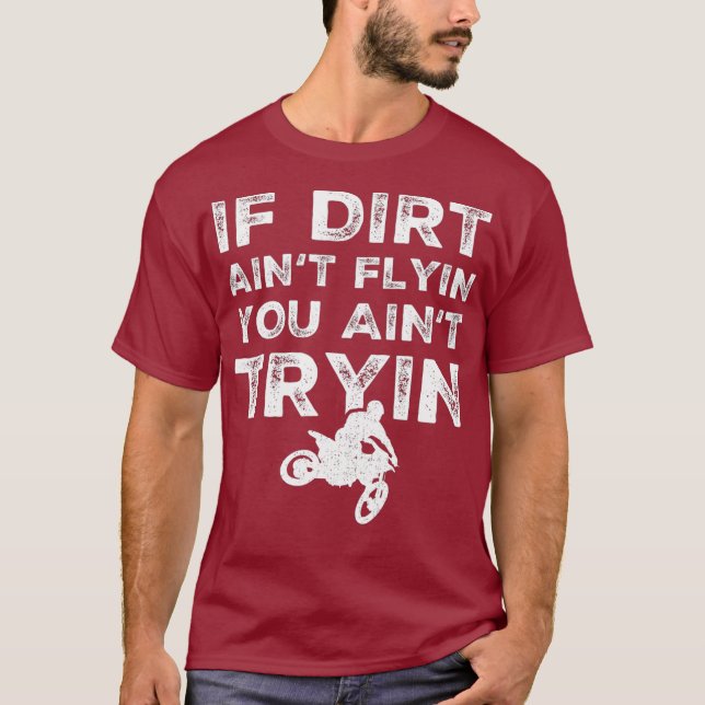 Funny Dirt Bike Rider Gift Supercross MX Ride T Shirt (Framsida)