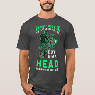 Funny Dirt Bike Rider M Motocross T Shirt
