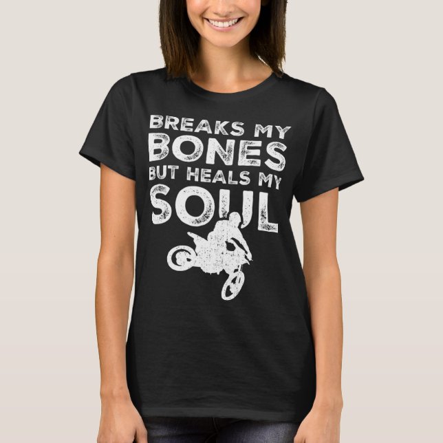 Funny Dirt Bike Rider - MX Motocross Dirt Biking T Shirt (Framsida)