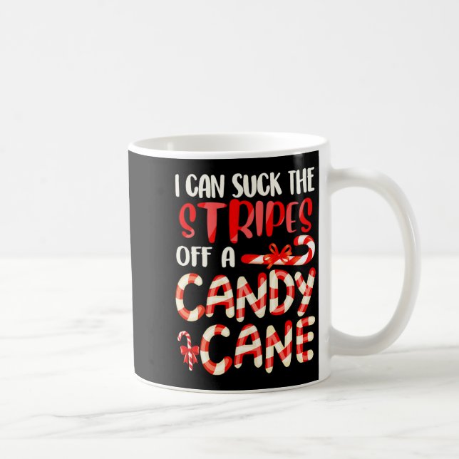 Funny Dirty Candy Cane Christmas Hilarious Santa H Kaffemugg (Höger)