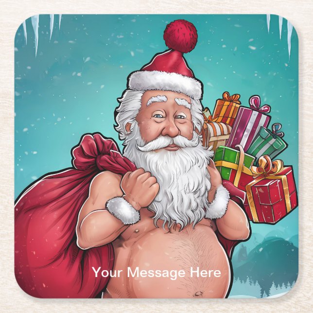 Funny Dirty julsamling Underlägg Papper Kvadrat (Framsidan)