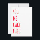Funny Dirty Naughty Birthday Card Tack Kort<br><div class="desc">Om du är tittar för roliga födelsedagspresseidéer, så kommer du säkert att kärlek detta roliga födelsedagskort med ett stygt citat. Det här födelsedagskortet kan vara en gåva till honom, till pojkar, för manar, till fästman, till pojkvän, till make, till fru, till make, till make, till henne, till flickor, till kvinnor,...</div>