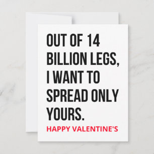 Funny Dirty Naughty Valentines day-kort och presen Julkort