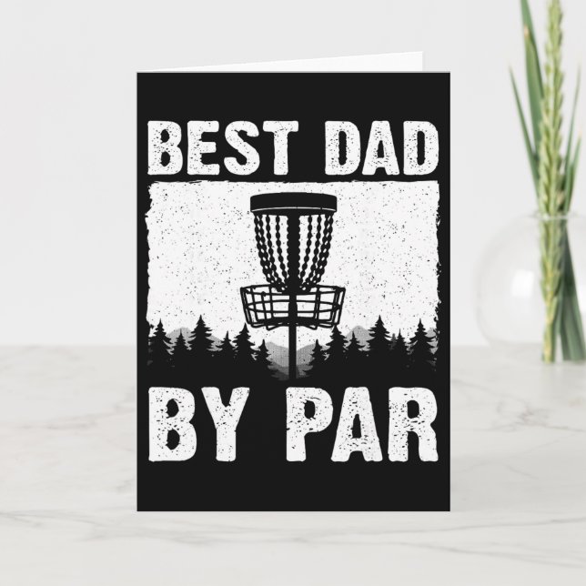 Funny Disc Golf Art For Men Dad Disc Golf Player D Kort (Framsida)