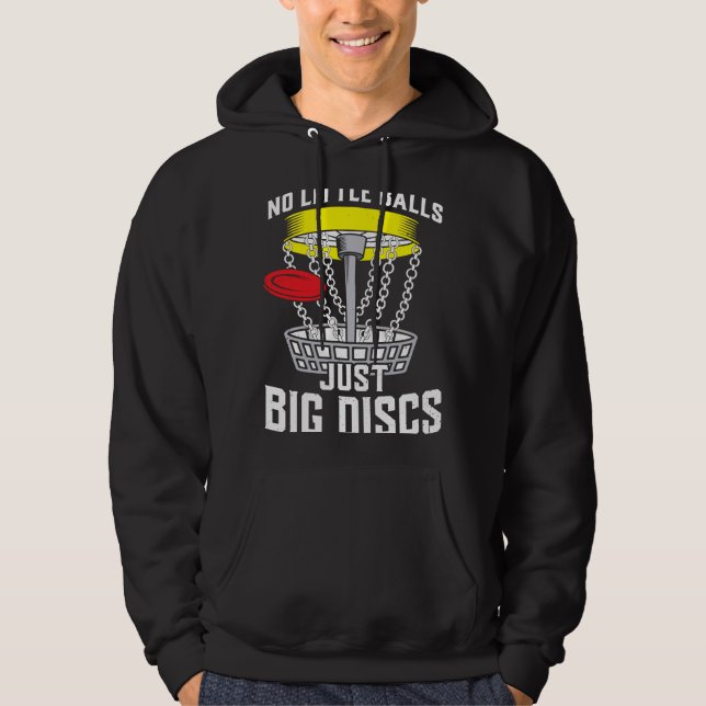 Funny Disc Golf Outfit Hoodie (Framsida)