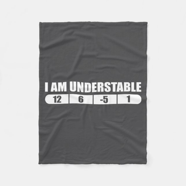 Funny Disc Golf Quote Design, I Am Understable Fri Fleecefilt (Framsidan)