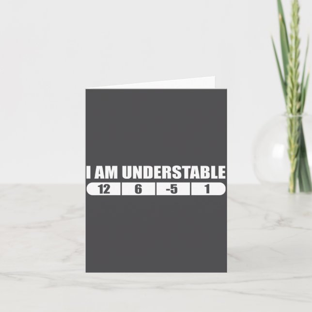 Funny Disc Golf Quote Design, I Am Understable Fri Kort (Framsida)