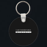 Funny Disc Golf Quote Disc Golf Design Understable Nyckelring<br><div class="desc">Funny Disc Golf Quote Disc Golf Design Understable Frisbee</div>