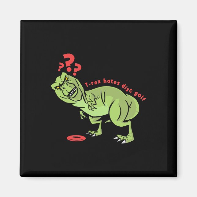 Funny Disc Golf T Rex Kids  Magnet (Framsidan)
