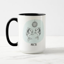 Funny Disco Pisces Fish Zodiac Holiday Birthday Mugg