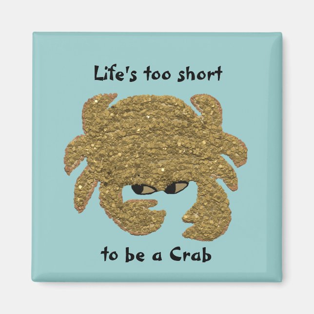 Funny Disgruntled Crab Magnet (Framsidan)