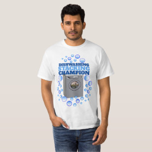 Funny Dishwash Champion T Shirt