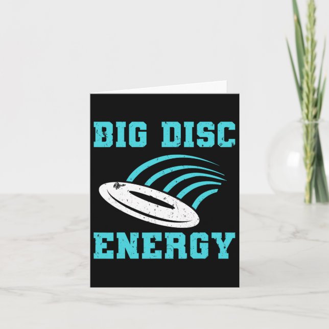 Funny disk Golf Big Disk Energy Kort (Framsida)