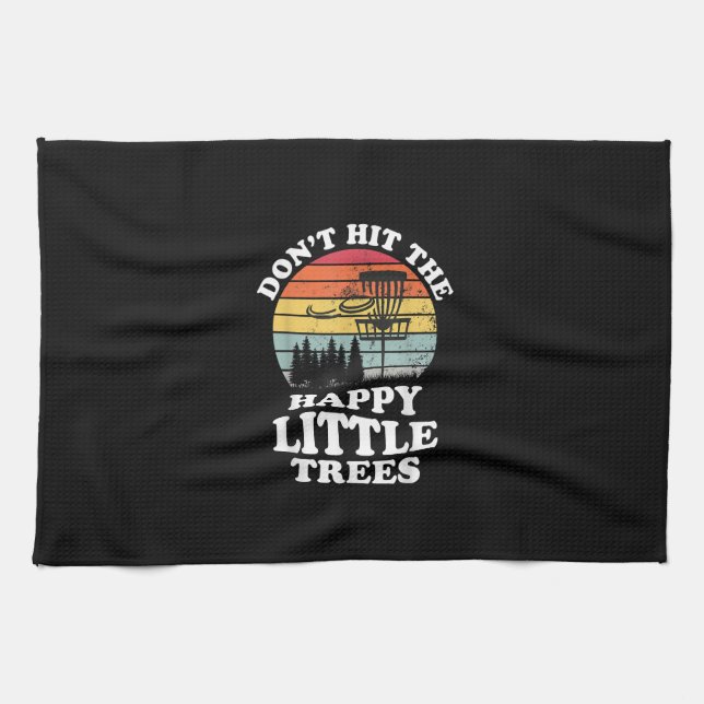 Funny Disk Golf Frisbee Golfing Player Sport Manar Kökshandduk (Horisontell)