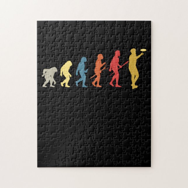 Funny Disk Golf Gift Vintage Frisbee Pussel (Vertikal)